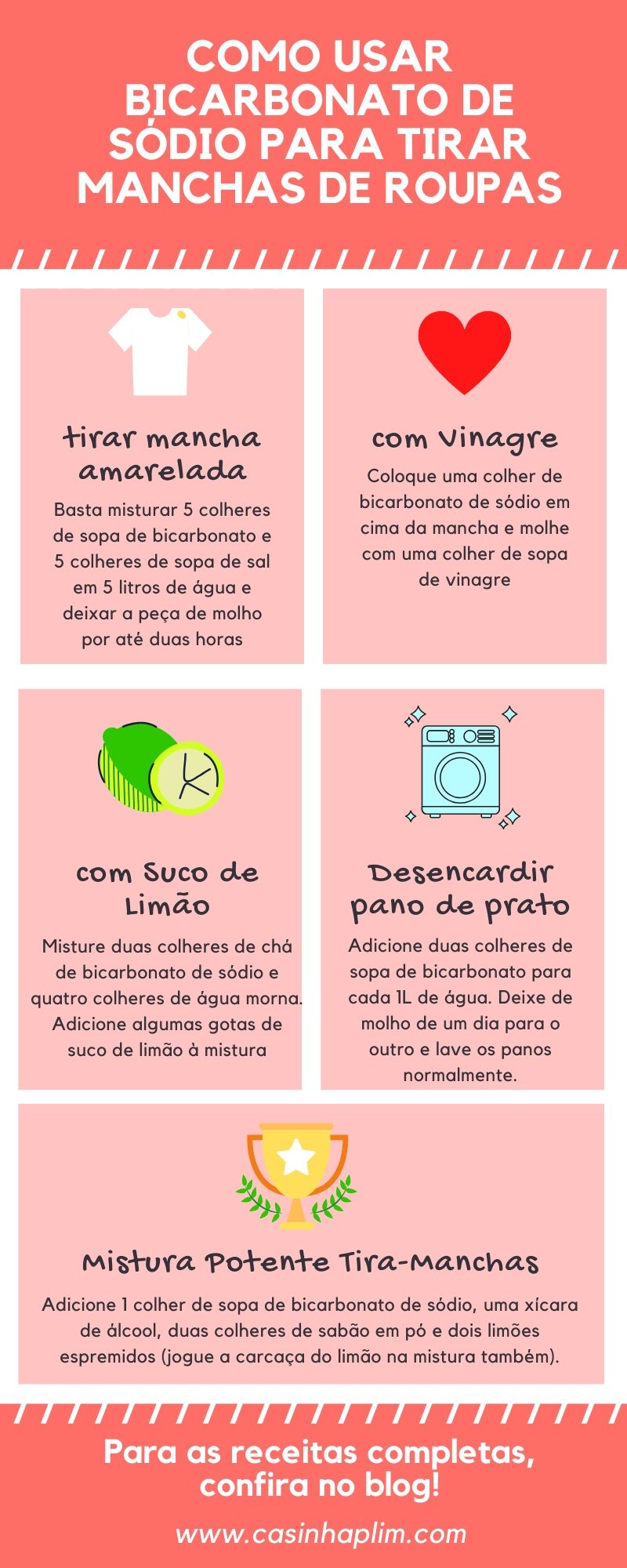 Como Tirar Manchas De Roupa Com Bicarbonato De Sódio: Misturinhas