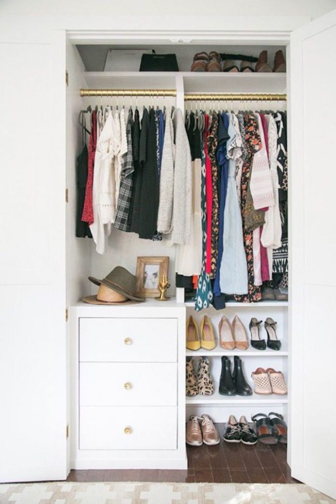 ideias para closet pequeno 16 Ideias de Closet Pequeno: Dicas para Montar e Organizar o Seu
