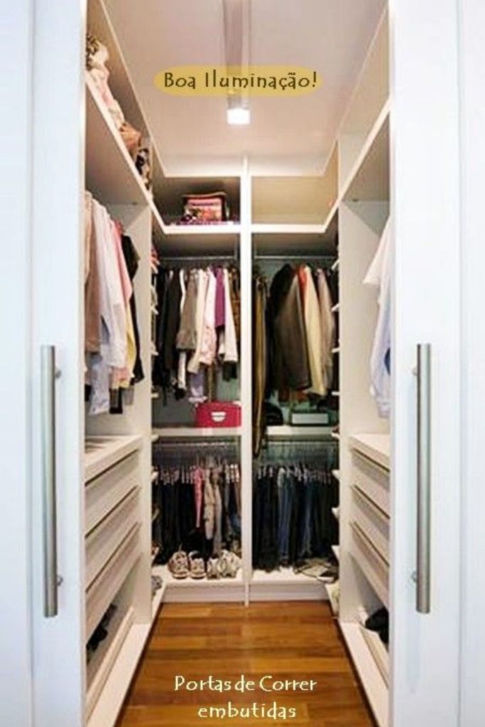 ideias para closet pequeno 25 Ideias de Closet Pequeno: Dicas para Montar e Organizar o Seu