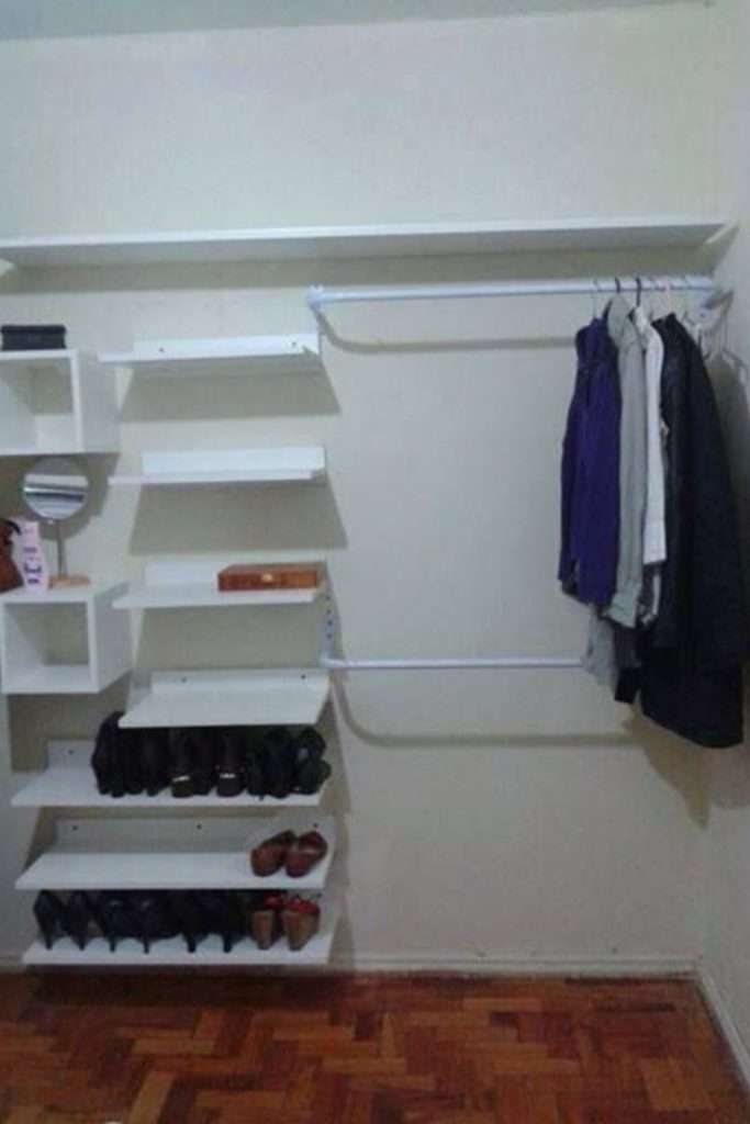ideias para closet pequeno 4 Ideias de Closet Pequeno: Dicas para Montar e Organizar o Seu