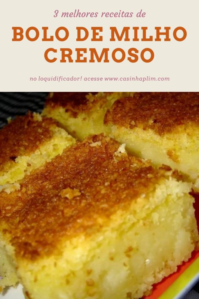 Receita de Bolo de milho verde cremoso, Receita